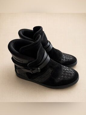 BOTTEGA VENETA Intrecciato High Top Luxury Sneaker Italy 41.5 Men 9 Women 11